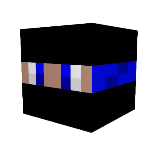 ImHacking Minecraft avatar head, 3D render
