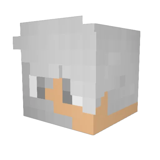 ImHackusated Minecraft avatar head, 3D render