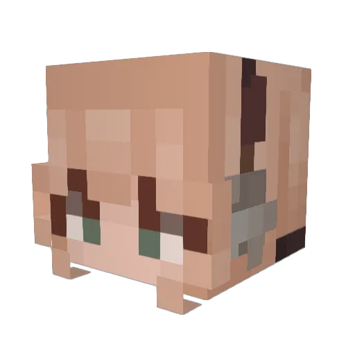 ImHanny Minecraft avatar head, 3D render