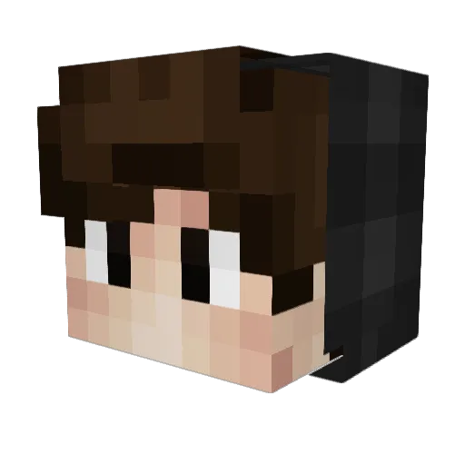 ImHereInGame Minecraft avatar head, 3D render