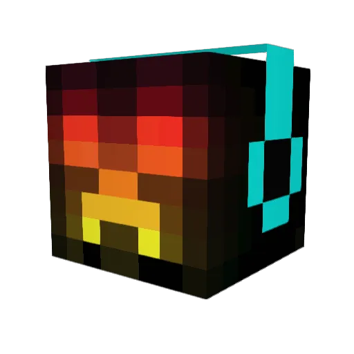 ImHidden Minecraft avatar head, 3D render