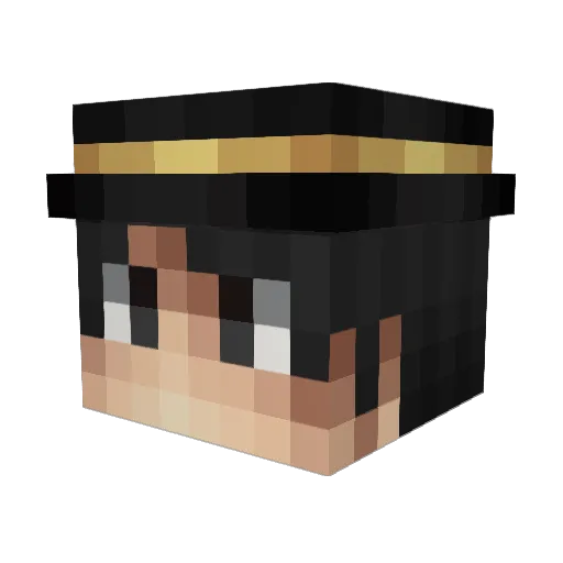 ImHodecek Minecraft avatar head, 3D render