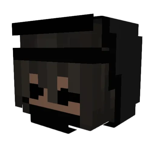 ImHoku Minecraft avatar head, 3D render