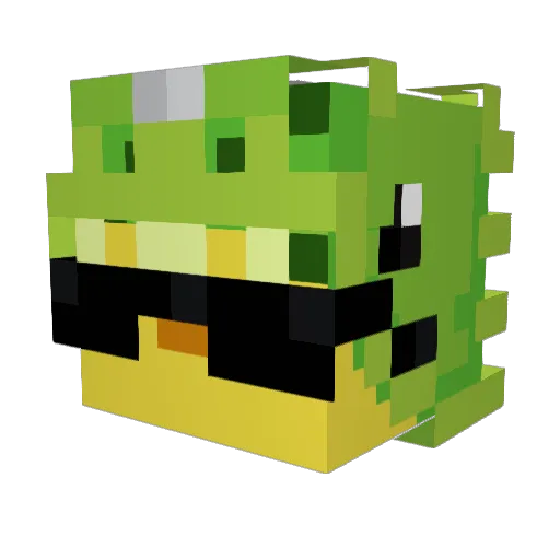ImHoly17 Minecraft avatar head, 3D render