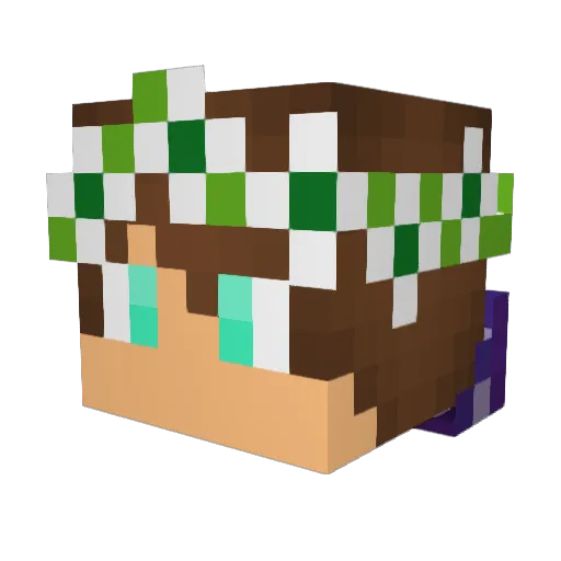 Minecraft-Avatar von ImHosting: Kopf als 3D-Render
