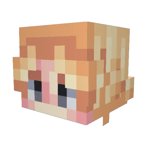 ImImre Minecraft avatar head, 3D render