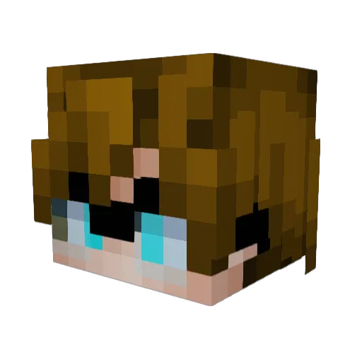 ImInOrbit Minecraft avatar head, 3D render