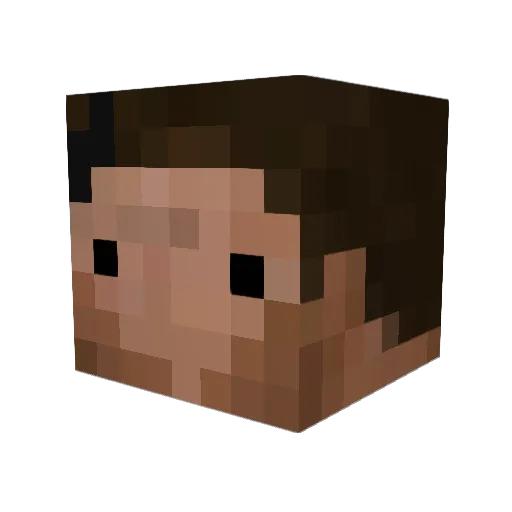 ImInTrouble Minecraft avatar head, 3D render