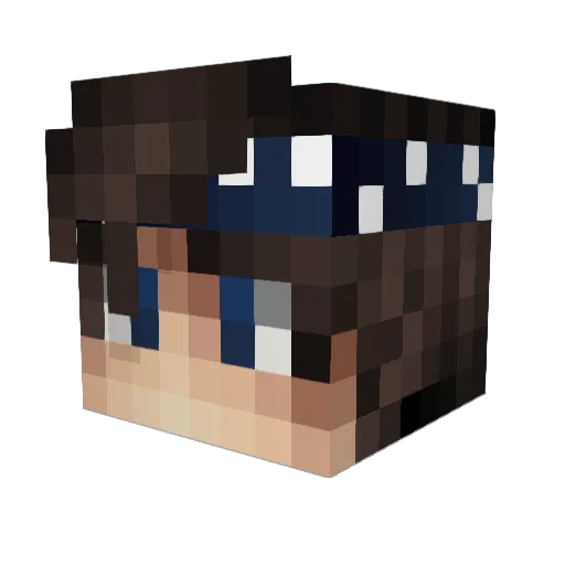 ImJohno Minecraft avatar head, 3D render