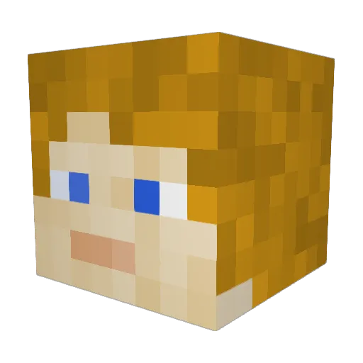 ImJonABoat Minecraft avatar head, 3D render