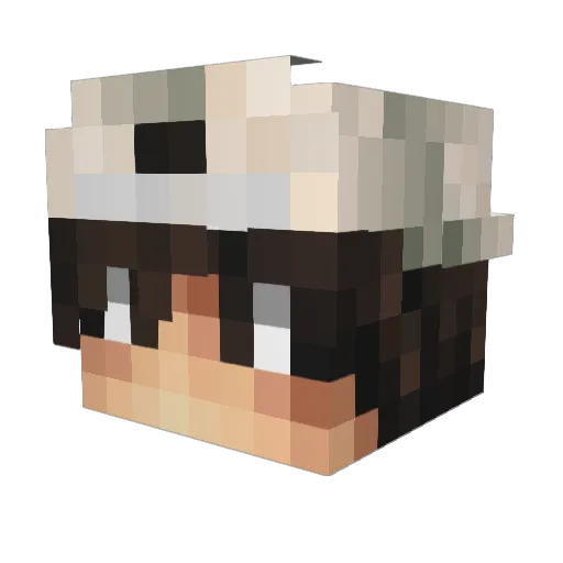 ImJoonas Minecraft avatar head, 3D render