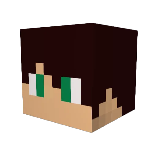 ImJose_01 Minecraft avatar head, 3D render