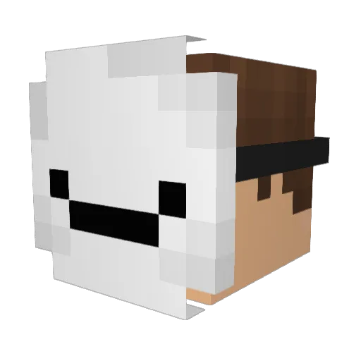 ImJosox Minecraft avatar head, 3D render