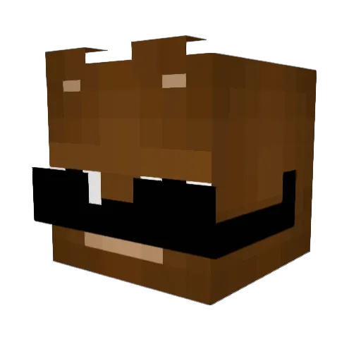 ImJusThat1Guy Minecraft avatar head, 3D render