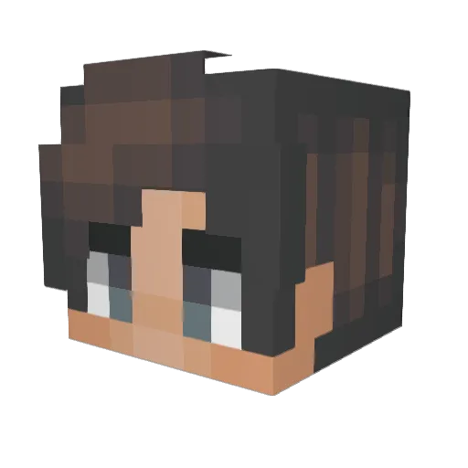 ImJustBob Minecraft avatar head, 3D render