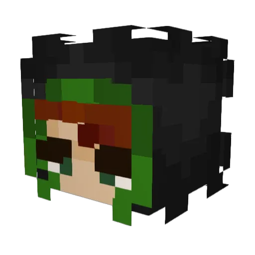 ImJustBrace Minecraft avatar head, 3D render