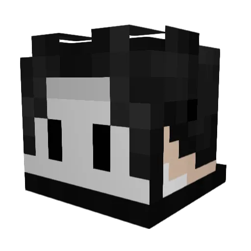 ImJustDair Minecraft avatar head, 3D render