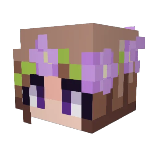 ImJustEmmie Minecraft avatar head, 3D render