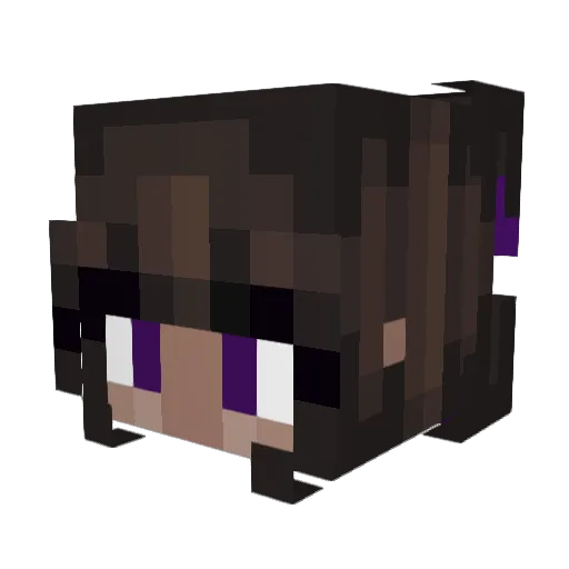 ImJustEsther Minecraft avatar head, 3D render