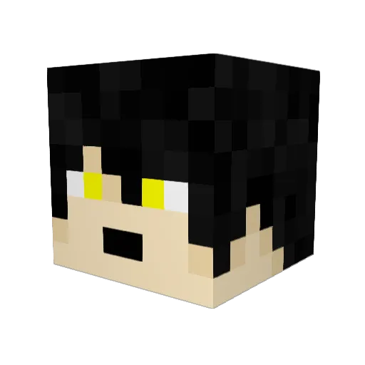 ImJustQuantum Minecraft avatar head, 3D render