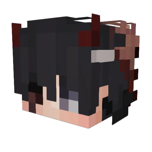 ImJustSweaty Minecraft avatar head, 3D render
