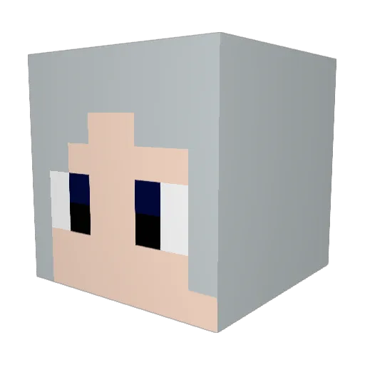 ImJustaHusky Minecraft avatar head, 3D render