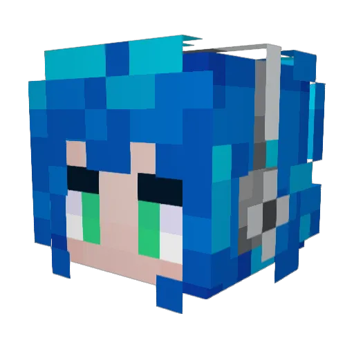 ImJustaK1d Minecraft avatar head, 3D render