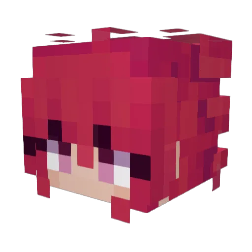 ImKasTeto Minecraft avatar head, 3D render