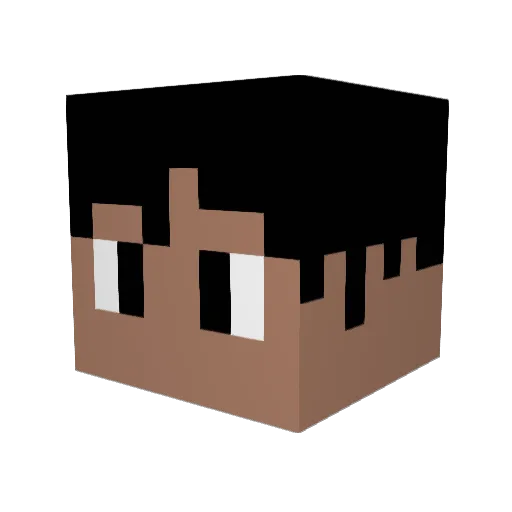 ImKenai Minecraft avatar head, 3D render