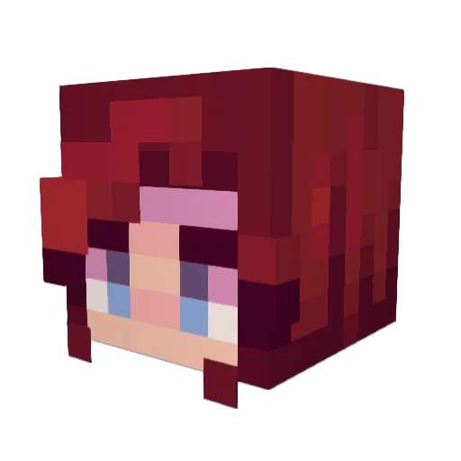 ImKez Minecraft avatar head, 3D render