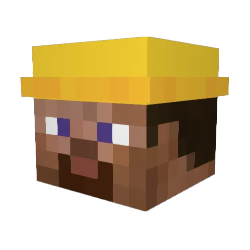 ImKingdom Minecraft avatar head, 3D render
