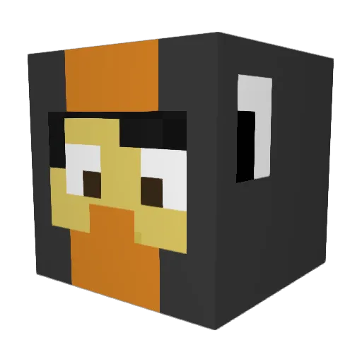 ImKreev Minecraft avatar head, 3D render