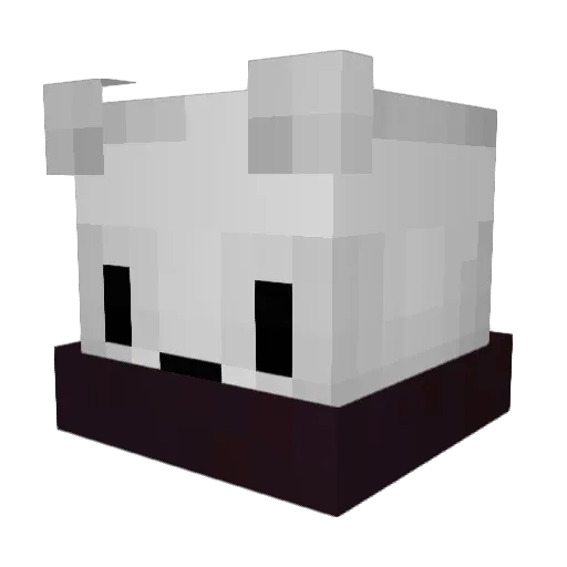 ImKxb Minecraft avatar head, 3D render