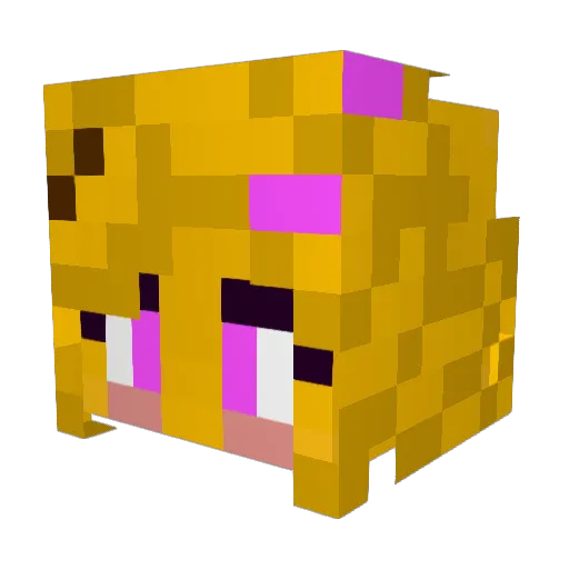 ImLeLon Minecraft avatar head, 3D render