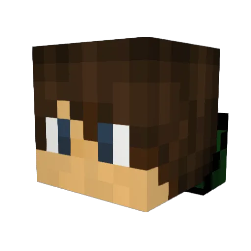 ImLevity Minecraft avatar head, 3D render