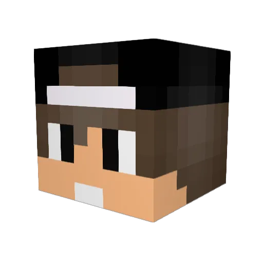 ImLgnd Minecraft avatar head, 3D render
