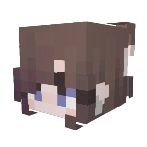 ImLight Minecraft avatar head, 3D render
