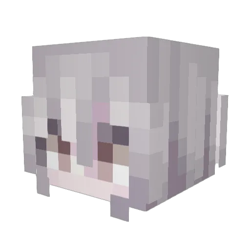 ImLiian Minecraft avatar head, 3D render