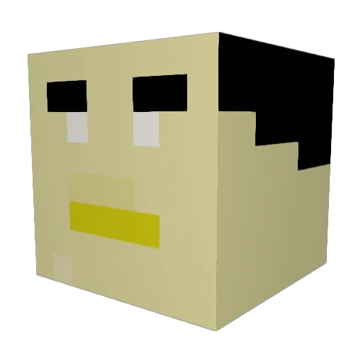 ImLilmoser Minecraft avatar head, 3D render