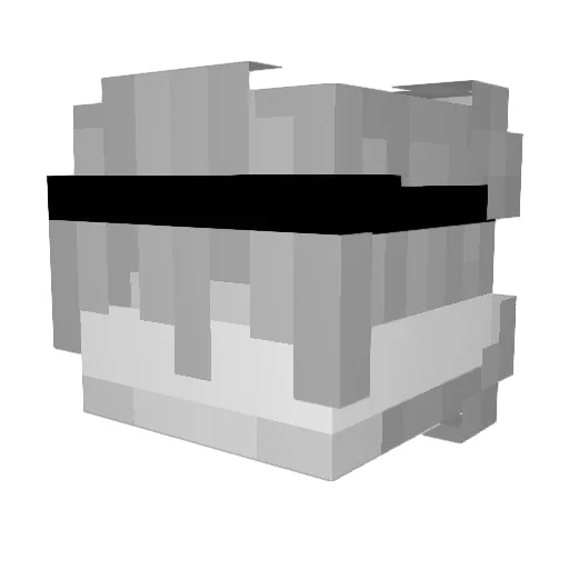 ImLiner Minecraft avatar head, 3D render