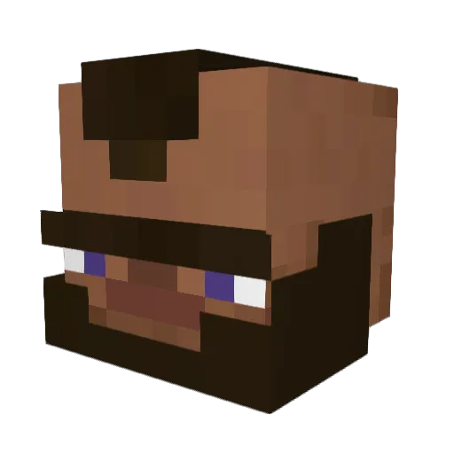 ImLokox Minecraft avatar head, 3D render
