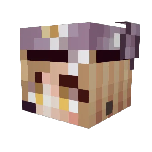 ImLowdr Minecraft avatar head, 3D render