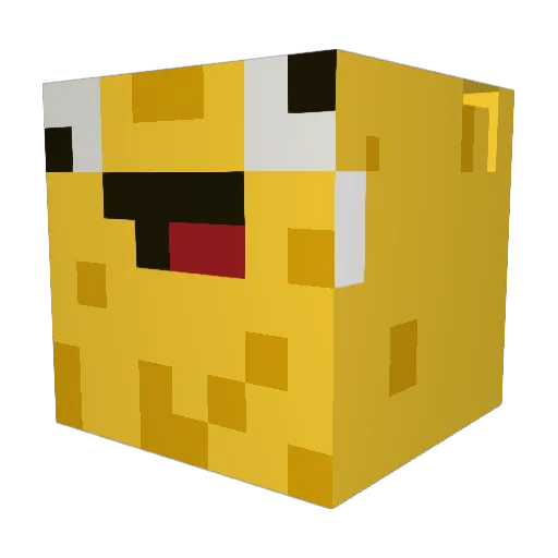 ImLuSa Minecraft avatar head, 3D render