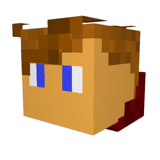ImLucini Minecraft avatar head, 3D render