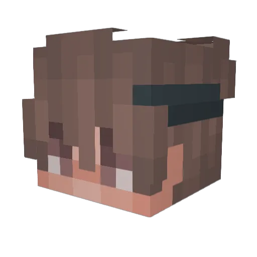 ImLvkas_ Minecraft avatar head, 3D render