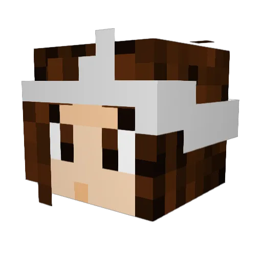 ImMarbi Minecraft avatar head, 3D render