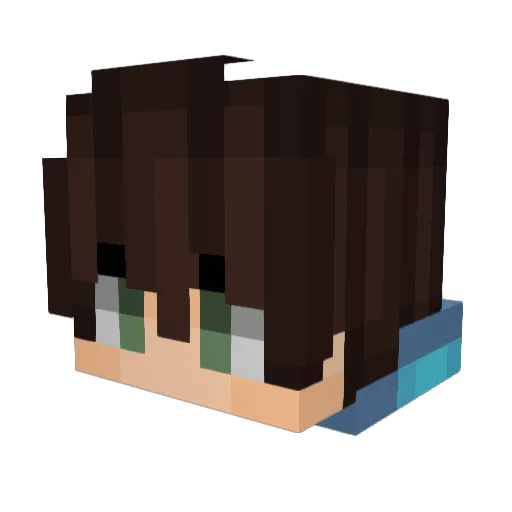 ImMati_ Minecraft avatar head, 3D render