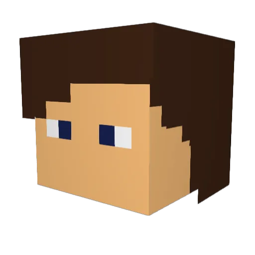 ImMaxplayzYT Minecraft avatar head, 3D render