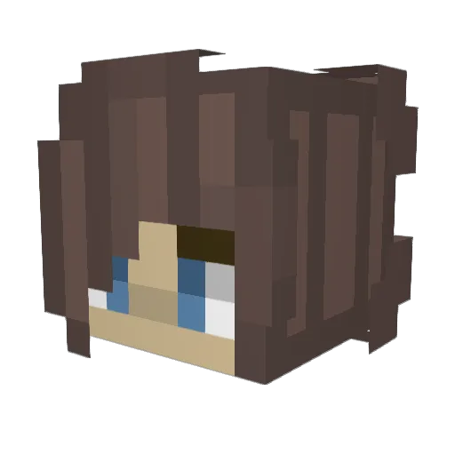 ImMissyMichelle Minecraft avatar head, 3D render