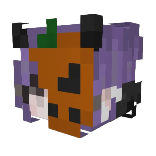 ImMortz Minecraft avatar head, 3D render